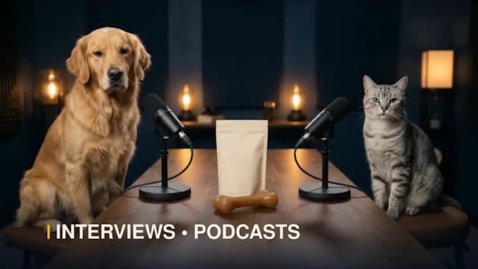create ai talking dog and cat video