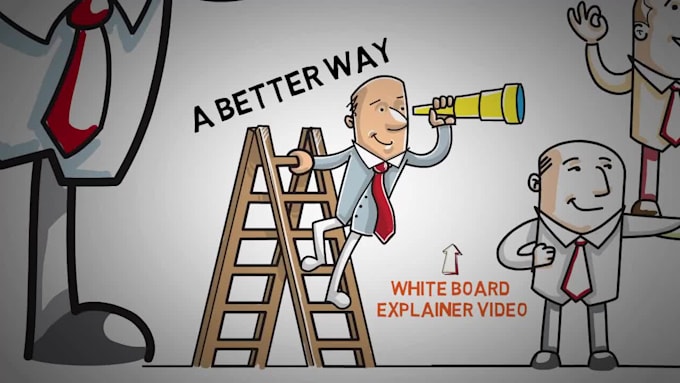 create whiteboard animation video, 2d explainer video, doodle animation