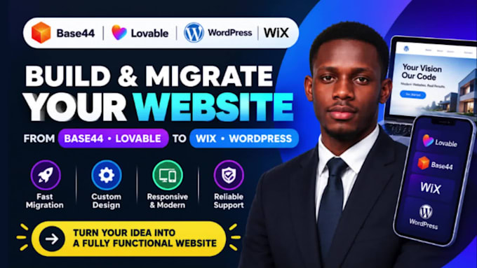 migrate base44 lovable to wordpress base44 migration base44 to wix base44 expert