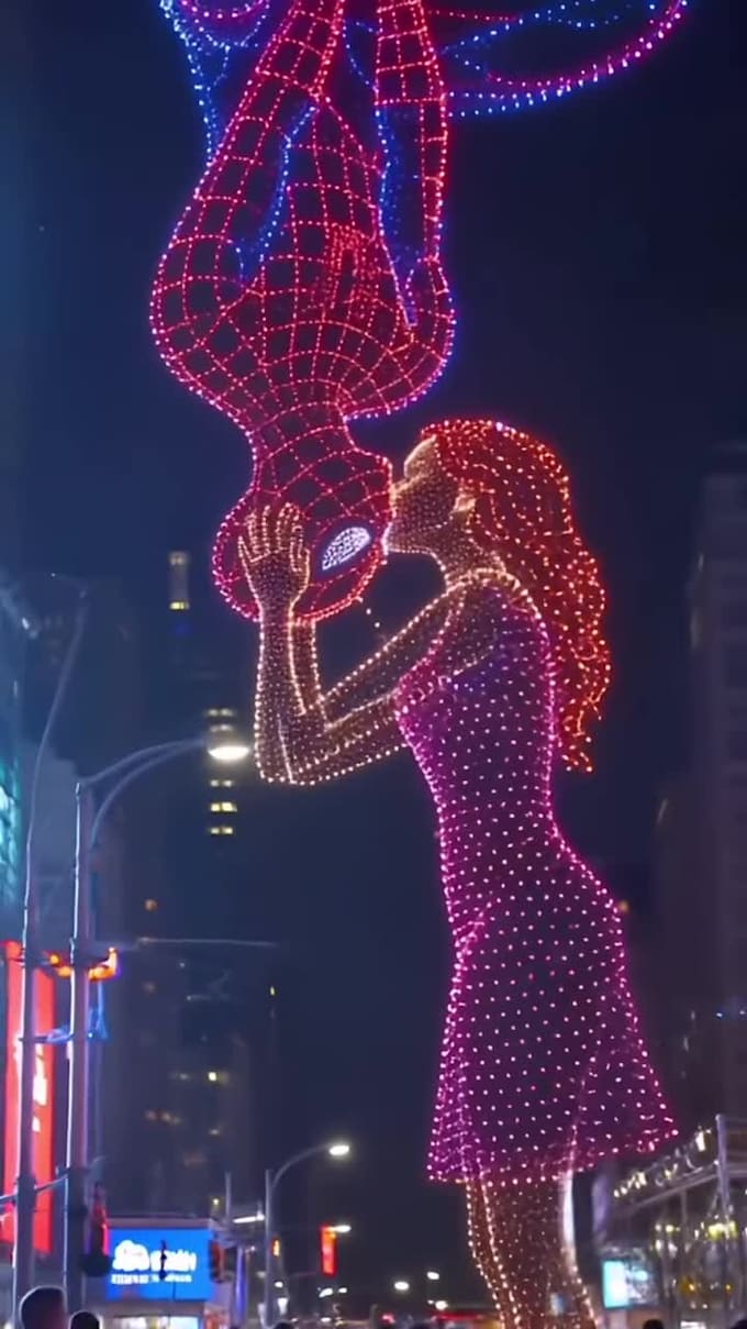 vfx animation 3d drone light show animation cgi animation 3d drone show cgi vfx