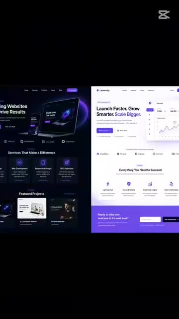 design and code modern responsive landing page HTML CSS