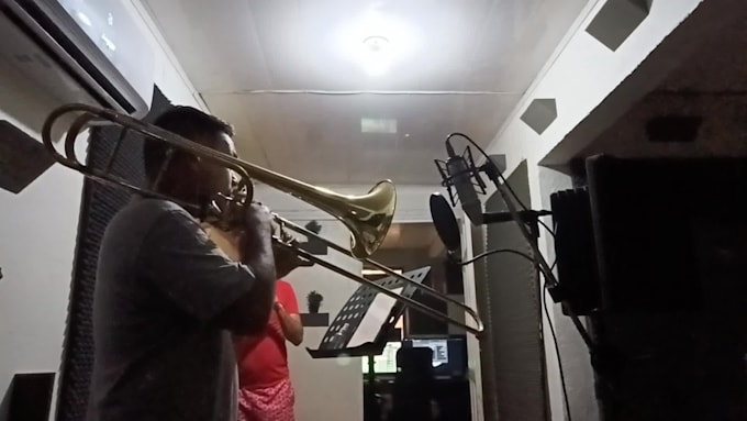 solo trombone or trombone section