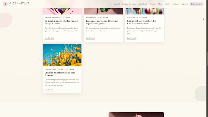 develop a custom website