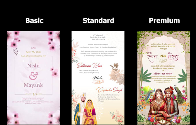 professional wedding invitation video