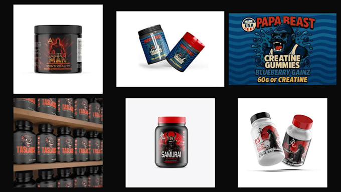 design supplement label, facts panel and print files