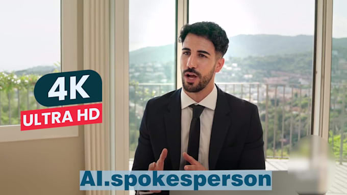make ai spokesperson video with human avator for business