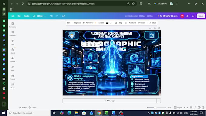 design posters and infographics