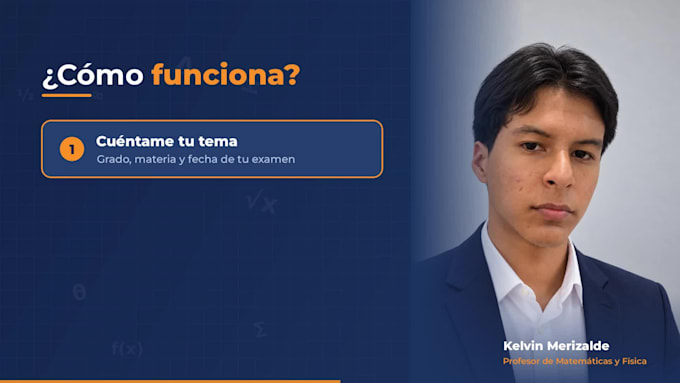 be your online math and physics tutor in spanish
