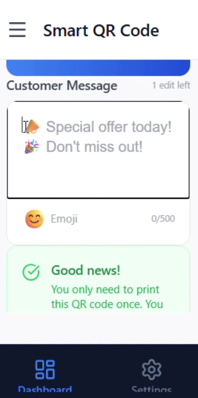 set up a smart qr code for your business with 10 dollar discount