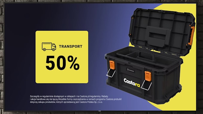 create motion graphics and static ads for retail digital signage