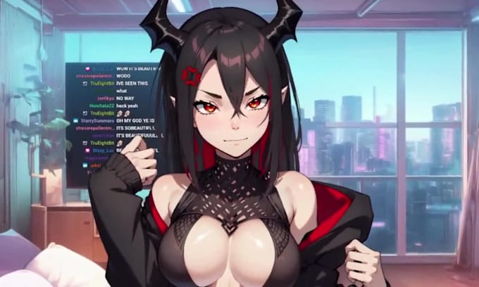 design custom 2d vtuber model live2d anime 2d vtuber rigging streaming 3d vtuber
