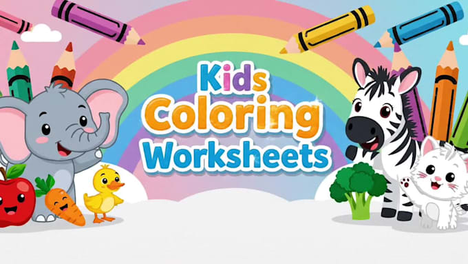 create kids coloring pages and worksheets