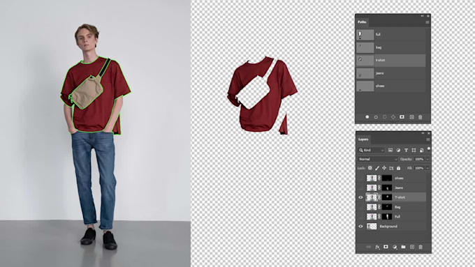 multiple clipping path in adobe photoshop