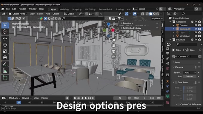 create 3d architectural models, renders, and design your space