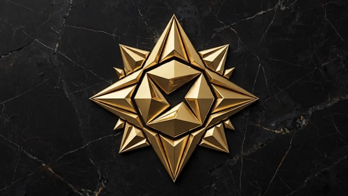 create luxury 3d chrome text and metallic effect logo design