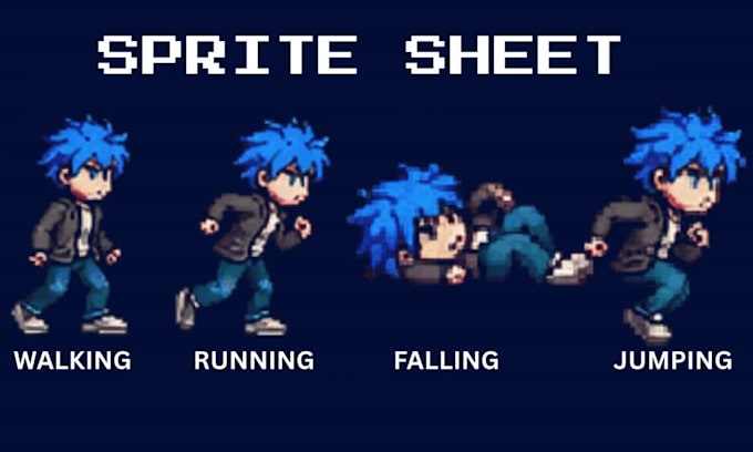 create pixel art characters, sprite sheets and animation for your indie game
