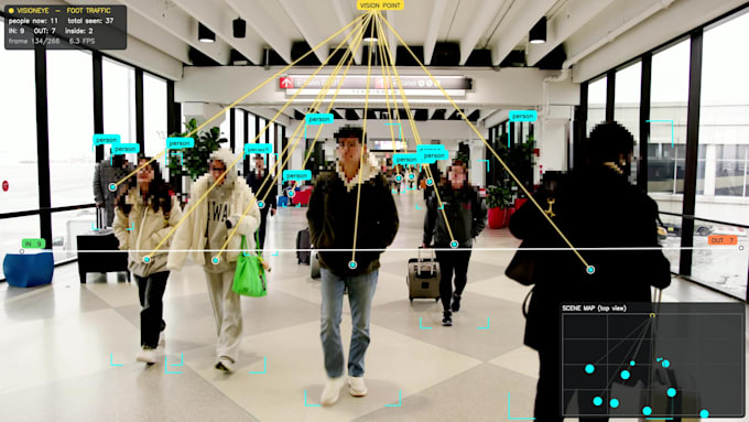 build ai people counting and foot traffic analytics using yolo