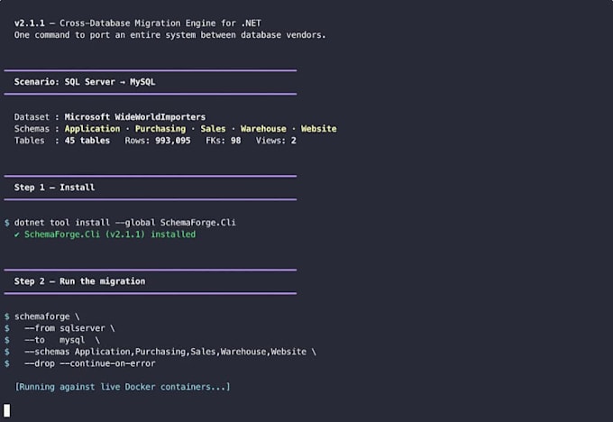 migrate your sql server database to mysql with full schema and data transfer