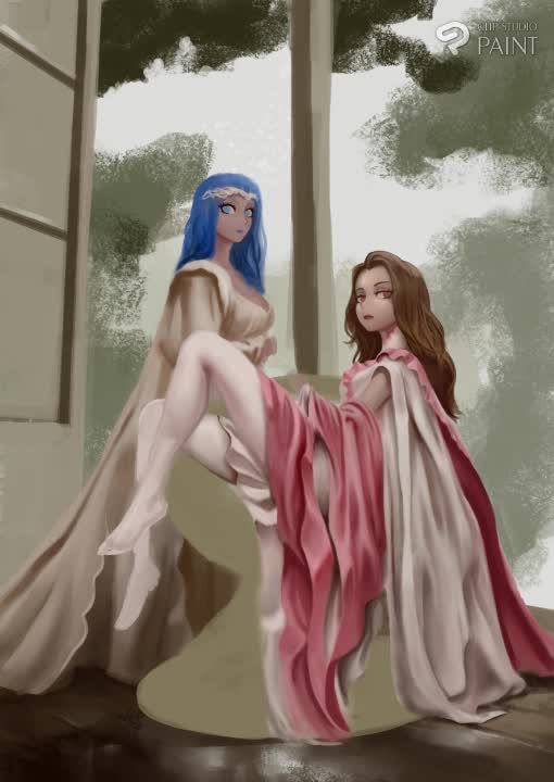 do a illustration in semi realistic anime style