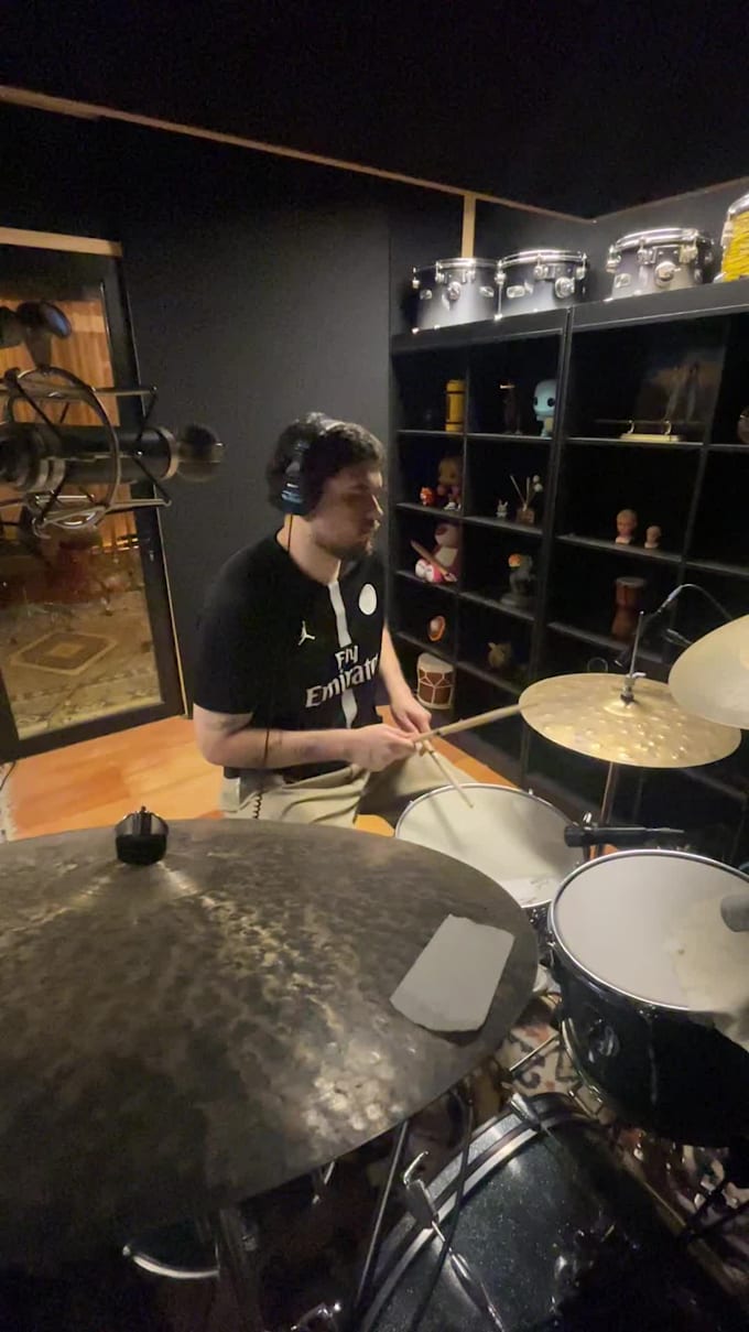 be your session drummer and record pro live drums