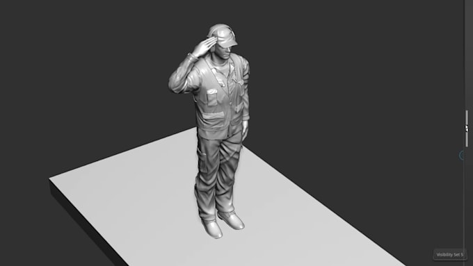 sculpt 3d character model for 3d print