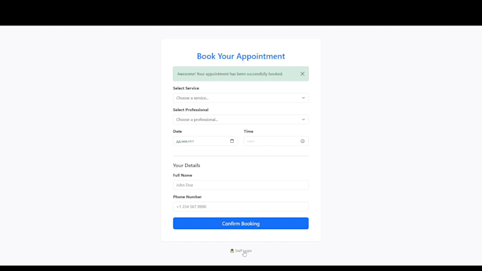 build a custom django booking CRM and scheduling system