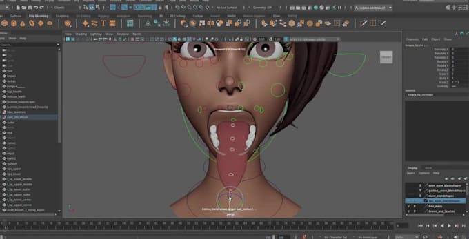 Modelo 3d de osso link, expressão facial, rig de controle, ue ik fk ...
