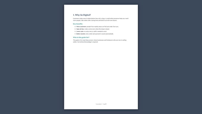 type, format and design your PDF document or report