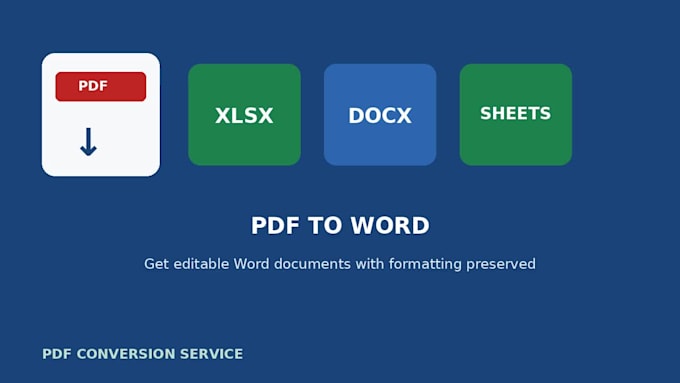 convert PDF to excel, word, and editable spreadsheets