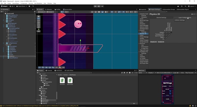 develop or fix your unity 2d game