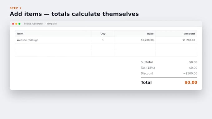 build an automated invoice generator in google sheets with PDF export