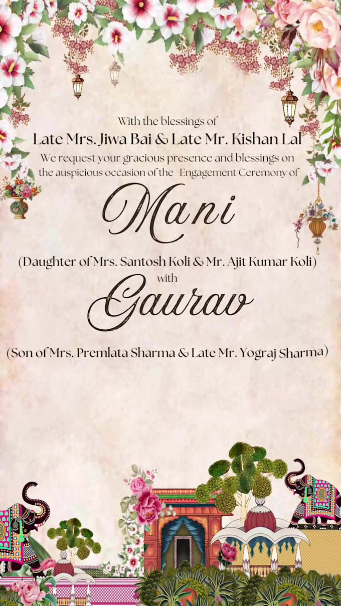 design custom digital wedding invitation