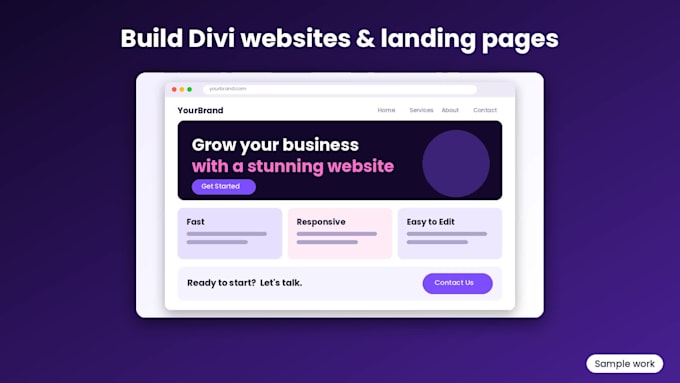 build, customize, and fix your divi website
