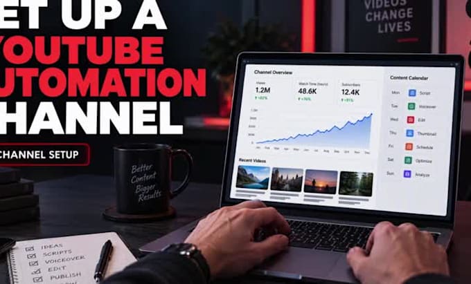 set up a youtube automation channel