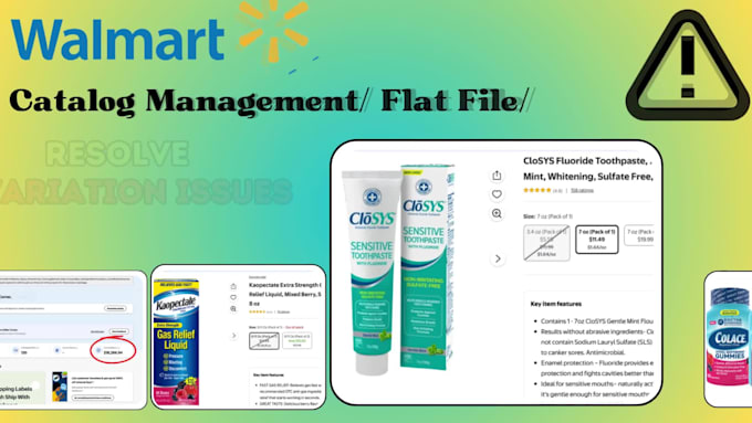 create walmart bulk listing, optimization, and PPC ads