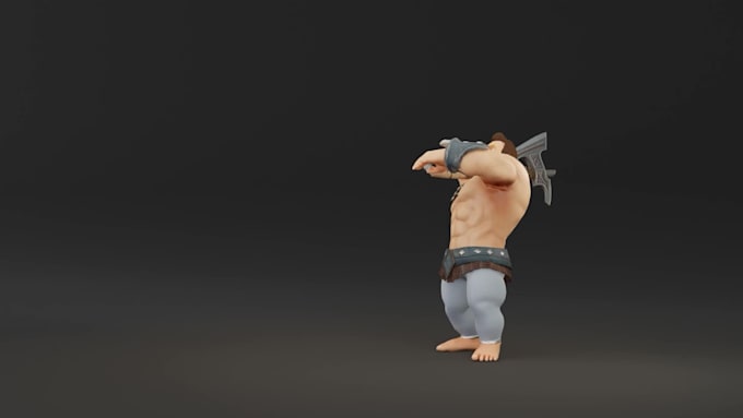 create high quality 3d character and game ready animation