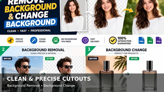 remove or change background from your photos professionally