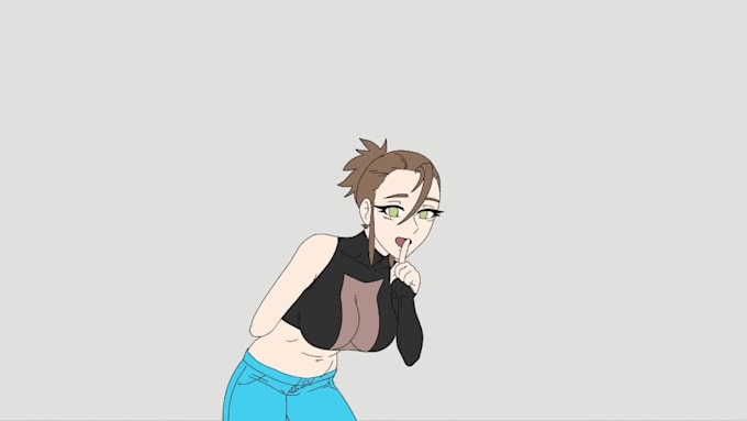 a 2d animated character loop