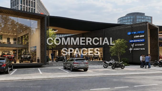 create photorealistic 3d exterior architectural renders