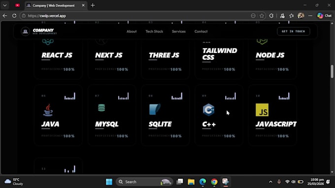 build custom, high performance web applications with react , next js , python