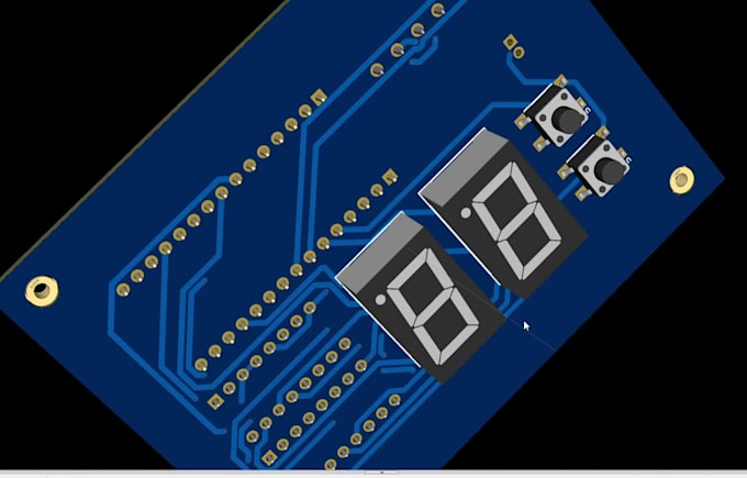 design the pcb in easyeda
