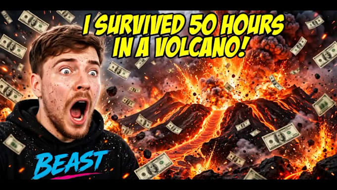 design viral mrbeast style youtube thumbnails for high ctr