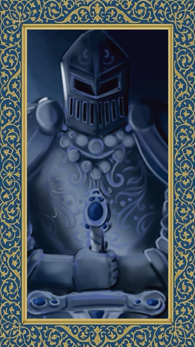 create 2d fantasy animation, medieval and archetypical art