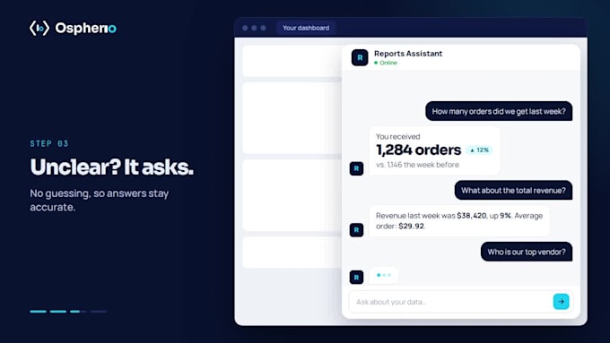 build an ai chabot that answers questions from your data