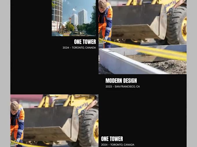 construction company website, contractor website, construction landing page