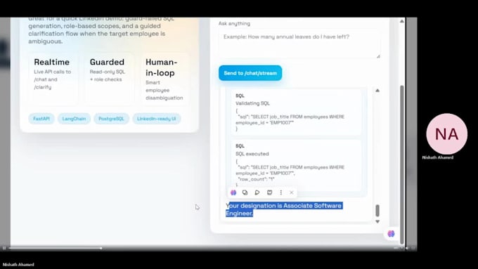 build a langchain chatbot or rag for fastapi or django