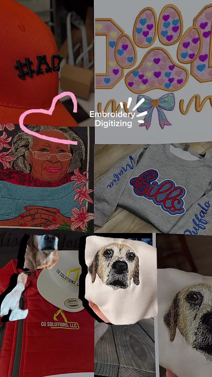 do professional embroidery digitizing for logo, patch or design