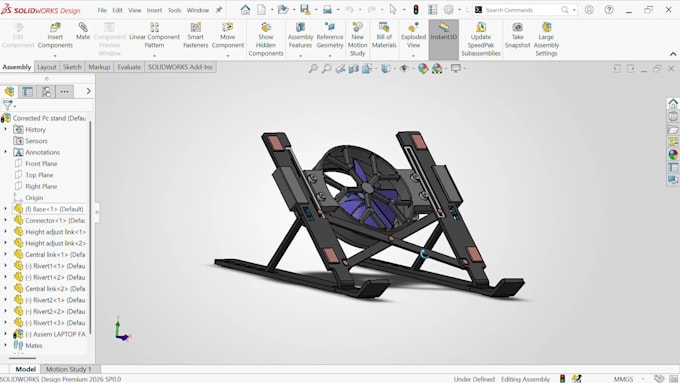 design 3d parts assemblies and technical drawings using solidworks