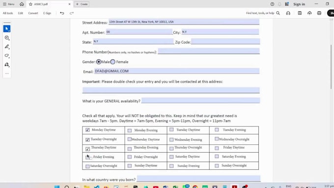 create fillable PDF forms, invoice, order form, price list