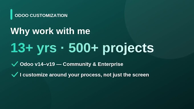 customize odoo with custom modules, workflows and odoo studio